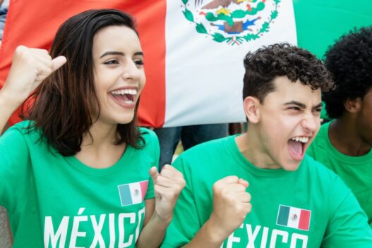 Fans af Mexicos fodboldlandshold