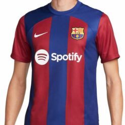 Nike Fc Barcelona 23/24 Hjemmebanetrøje Herrer Kortærmet Tshirts Blå M