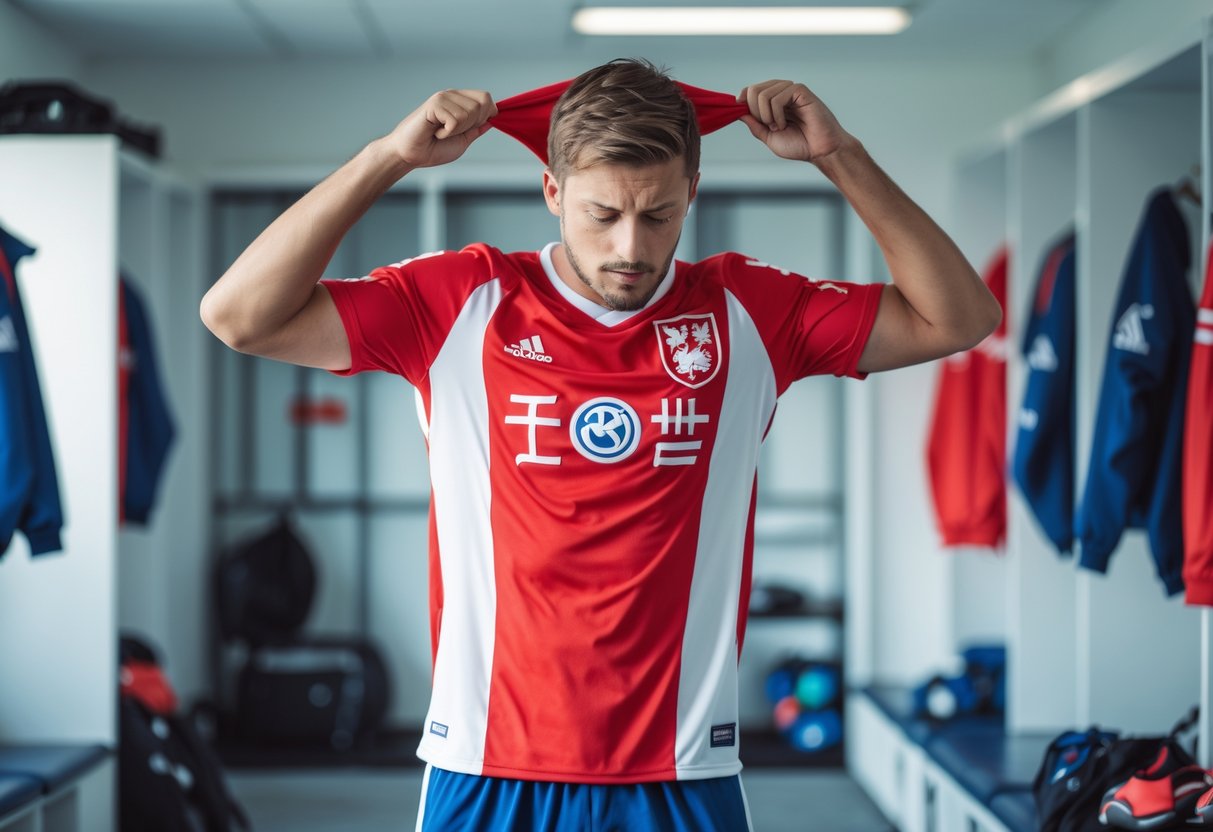 Spiller i klubtrøje