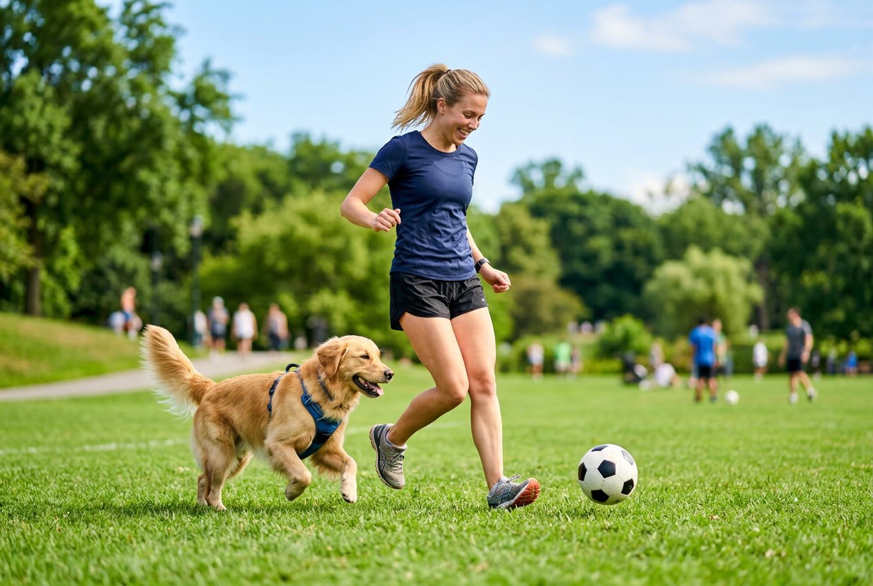 Et aktivt liv med både fodbold og hund sådan får du det hele til at hænge sammen